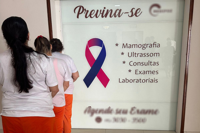 Outubro Rosa leva exames e saúde mental a mulheres custodiadas