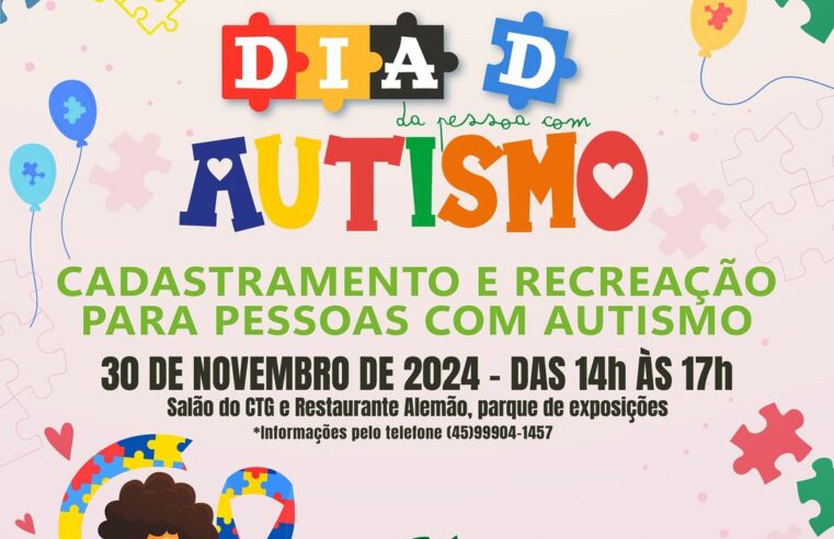 Participe do Dia D da Pessoa com Autismo em Marechal Cândido Rondon!