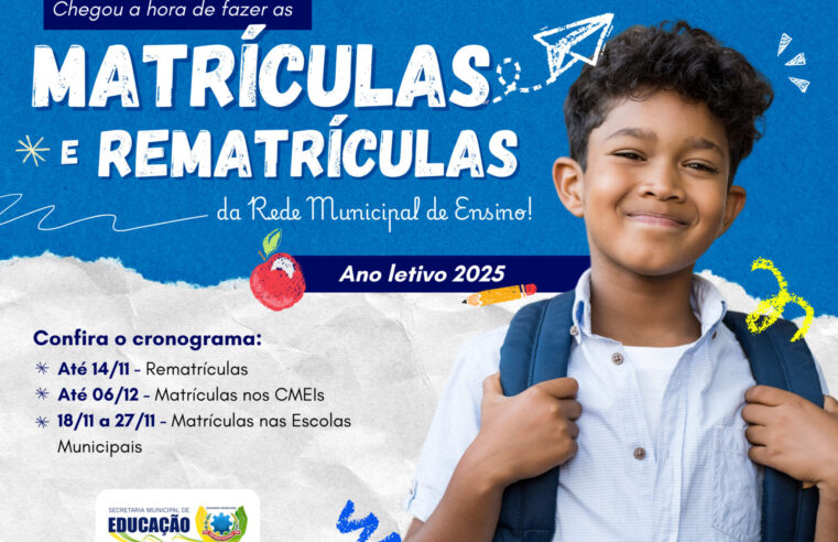 Inscrições abertas para matrículas escolares 2025 em São Miguel