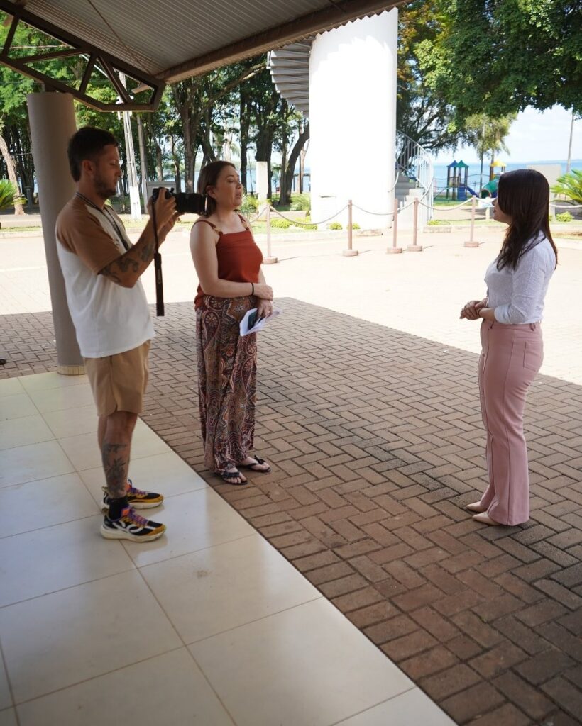 Os principais pontos turísticos de Santa Terezinha de Itaipu serão destacados em uma reportagem especial que está sendo produzida pela equipe da Secre