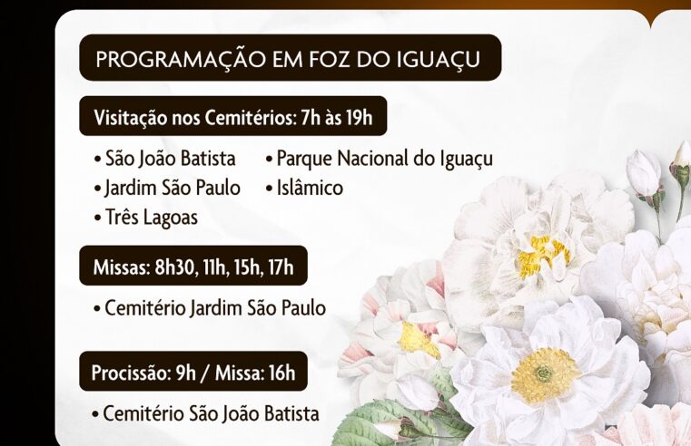 Visitação nos Cemitérios de Foz do Iguaçu no Dia dos Finados