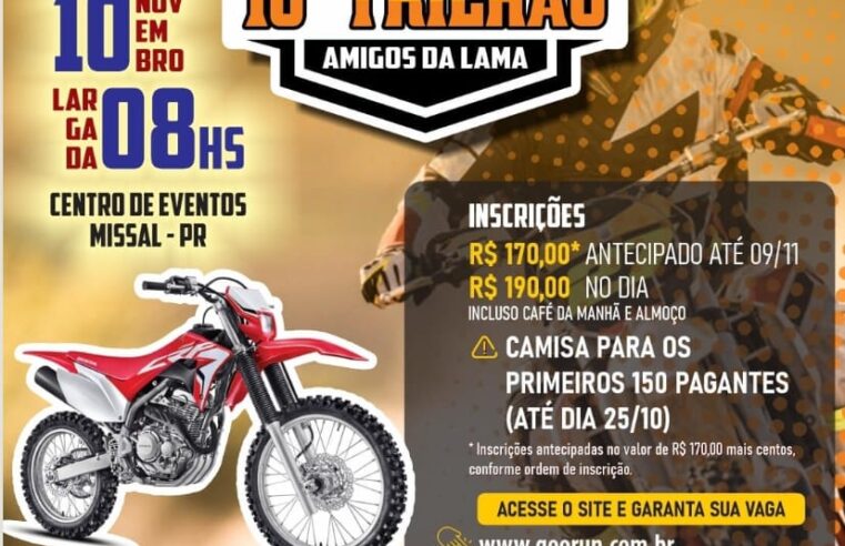 Participe do 10° Trilhão Amigos da Lama em Missal!