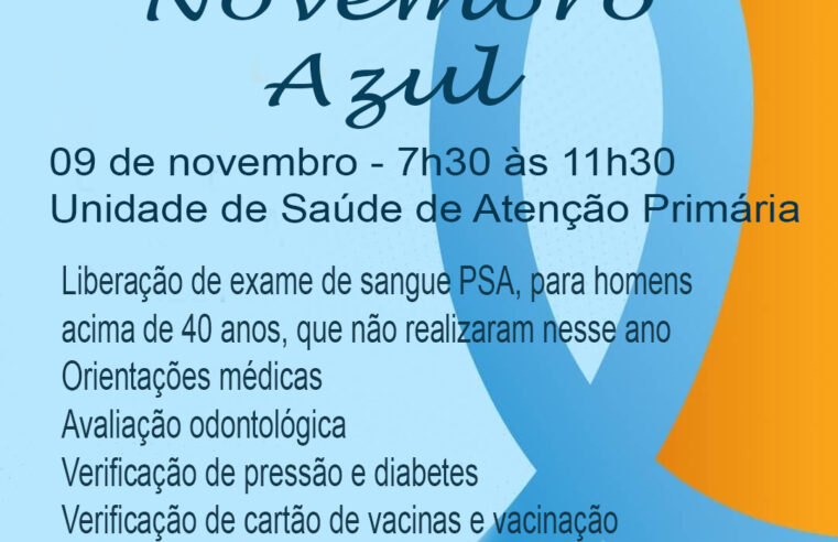 Dia D Novembro Azul em Pato Bragado: Cuide-se neste sábado