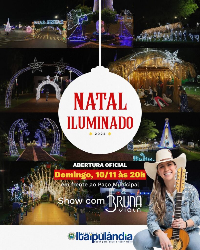 #FESTIVIDADES  Itaipulândia se prepara para o Natal Iluminado

A magia do Natal está prestes a tomar conta de Itaipulândia com a abertura oficial do N