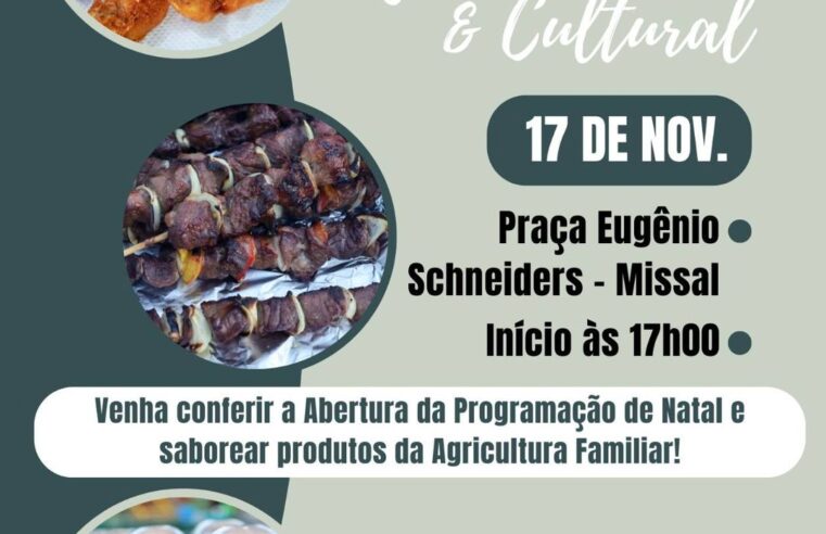 Abertura do Natal e Feira Cultural em Missal neste domingo