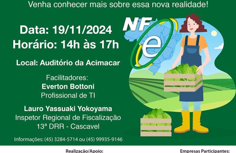 Garanta sua vaga no workshop de NFP-e em Marechal Cândido Rondon!