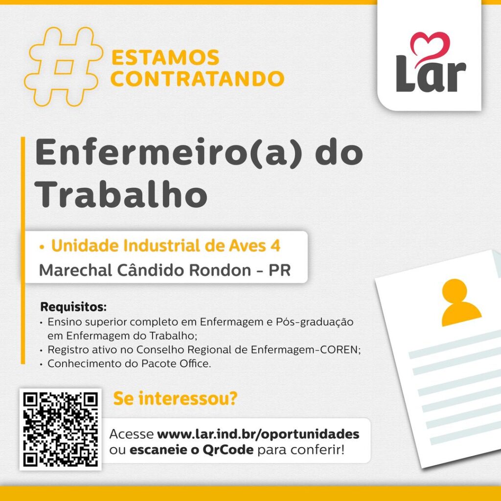 Vaga para Marechal Cândido Rondon (PR)

Oportunidade para Enfermeiro(a) do Trabalho, na Unidade Industrial de Aves 4.

Se interessou?

Inscrições atra