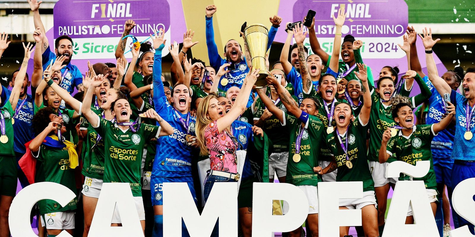 Palmeiras conquista tricampeonato no Paulistão Feminino