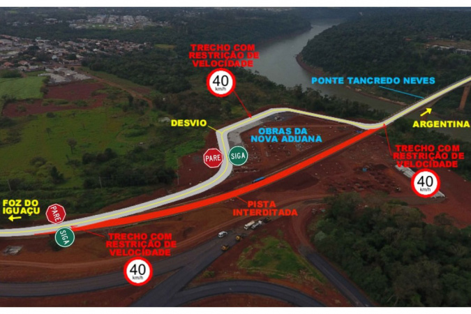 Tráfego restrito na Ponte Tancredo Neves; pare-e-siga hoje