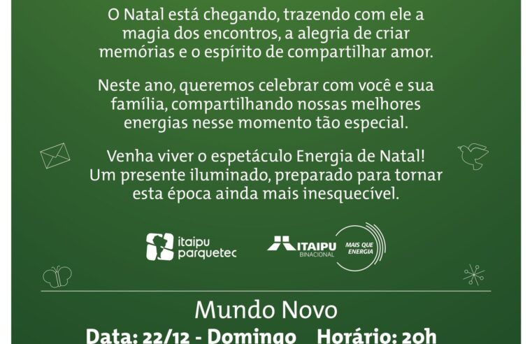 Natal Iluminado 2024: Atração Imperdível no Dia 22 de Dezembro!