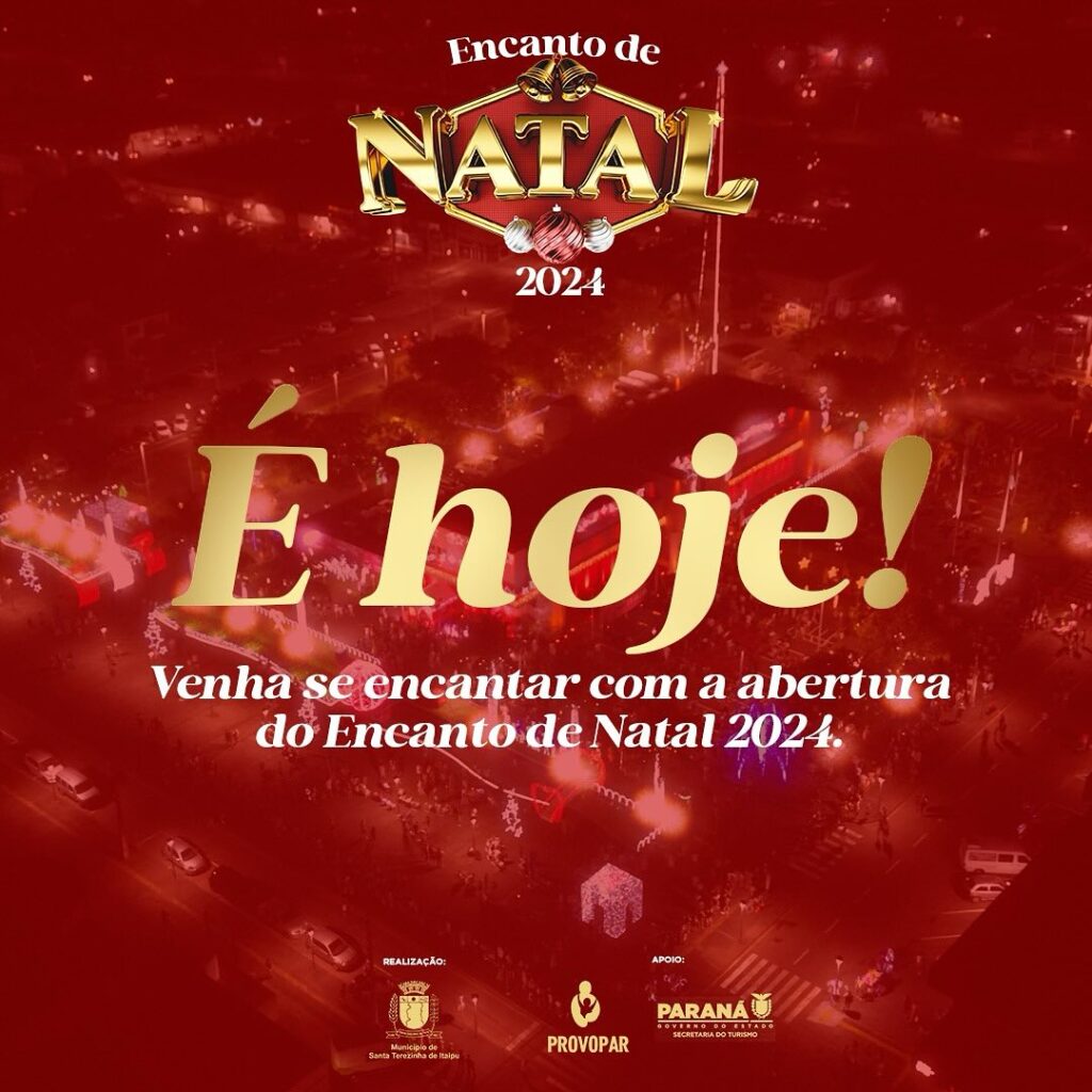 Encanto de Natal: Uma Celebração de Amor, Fé e União em Família! 

A abertura do tão aguardado Encanto de Natal acontece hoje, 1º de dezembro, às 20h3