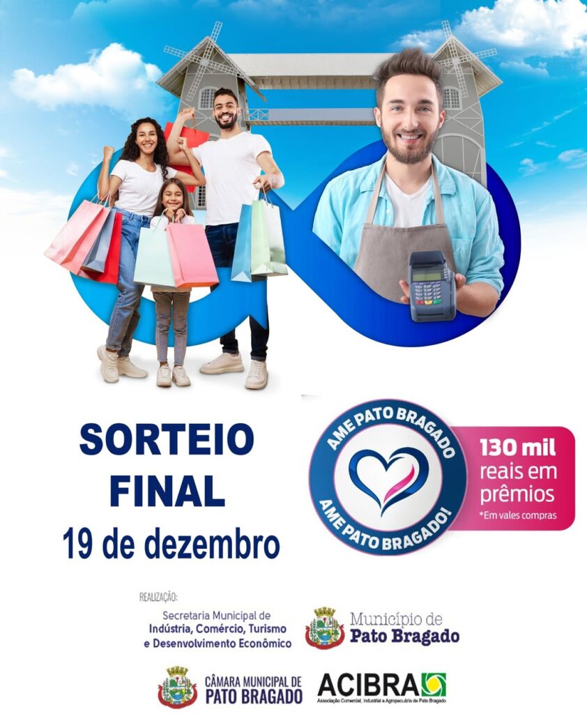 Se você ainda não foi sorteado na Campanha Ame Pato Bragado, essa poderá ser a sua chance. 

O primeiro prêmio é de R$ 6 mil em vales-compras para o c