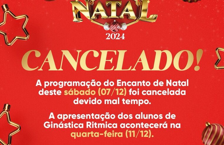 Encanto de Natal em Santa Terezinha cancelado 🌧️ Confira!