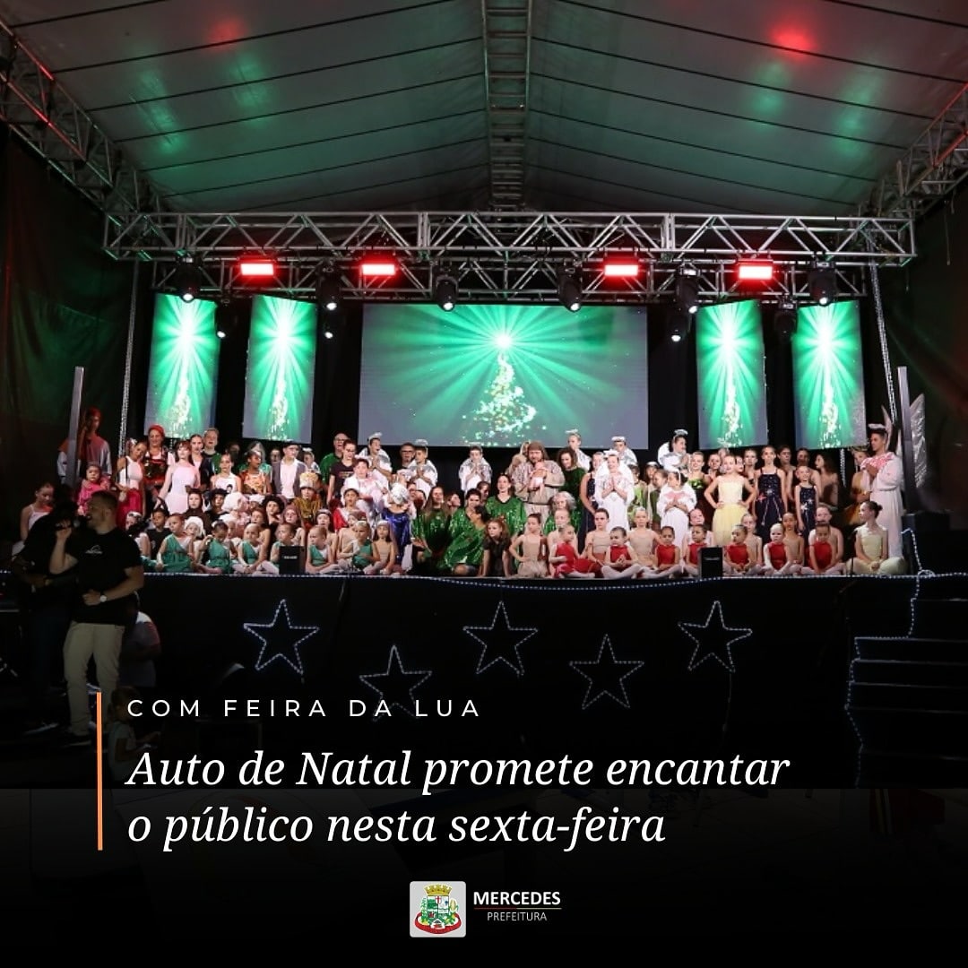 Auto de Natal 2024 em Mercedes promete noite mágica