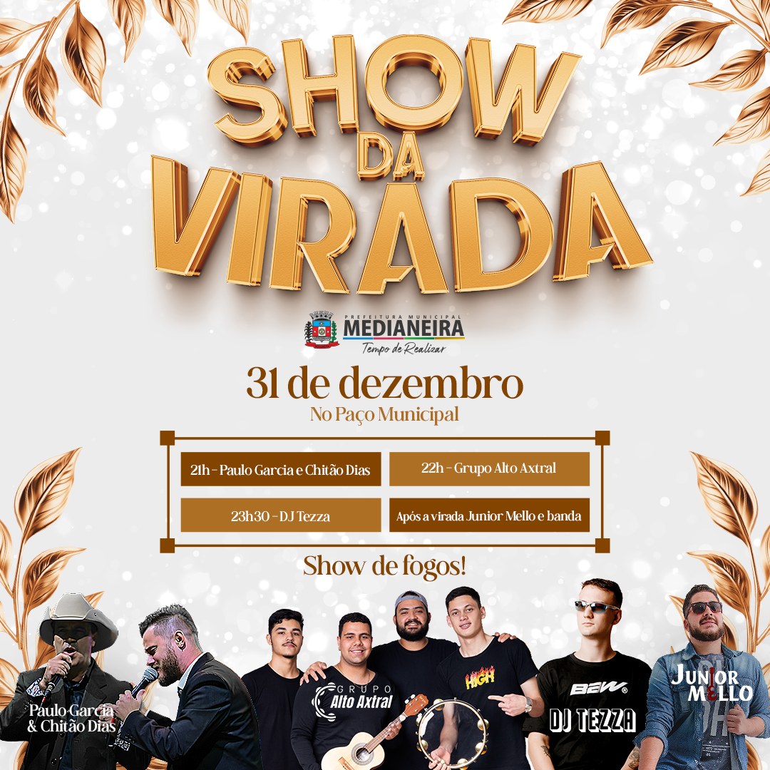 Festa de Réveillon em Medianeira promete diversão e muita música!