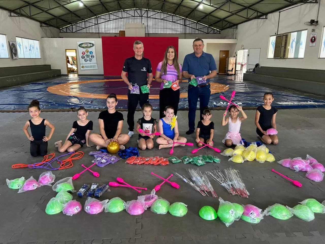 Ginástica Rítmica ganha novos equipamentos em Santa Terezinha 🤸‍♀️