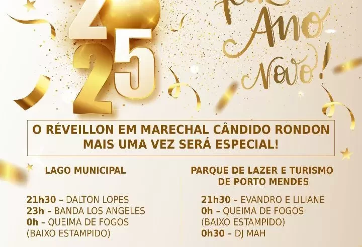 Réveillon em Marechal Cândido Rondon terá fogos silenciosos 🎆