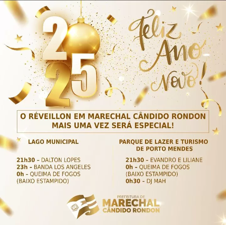 Réveillon em Marechal Cândido Rondon terá fogos silenciosos 🎆