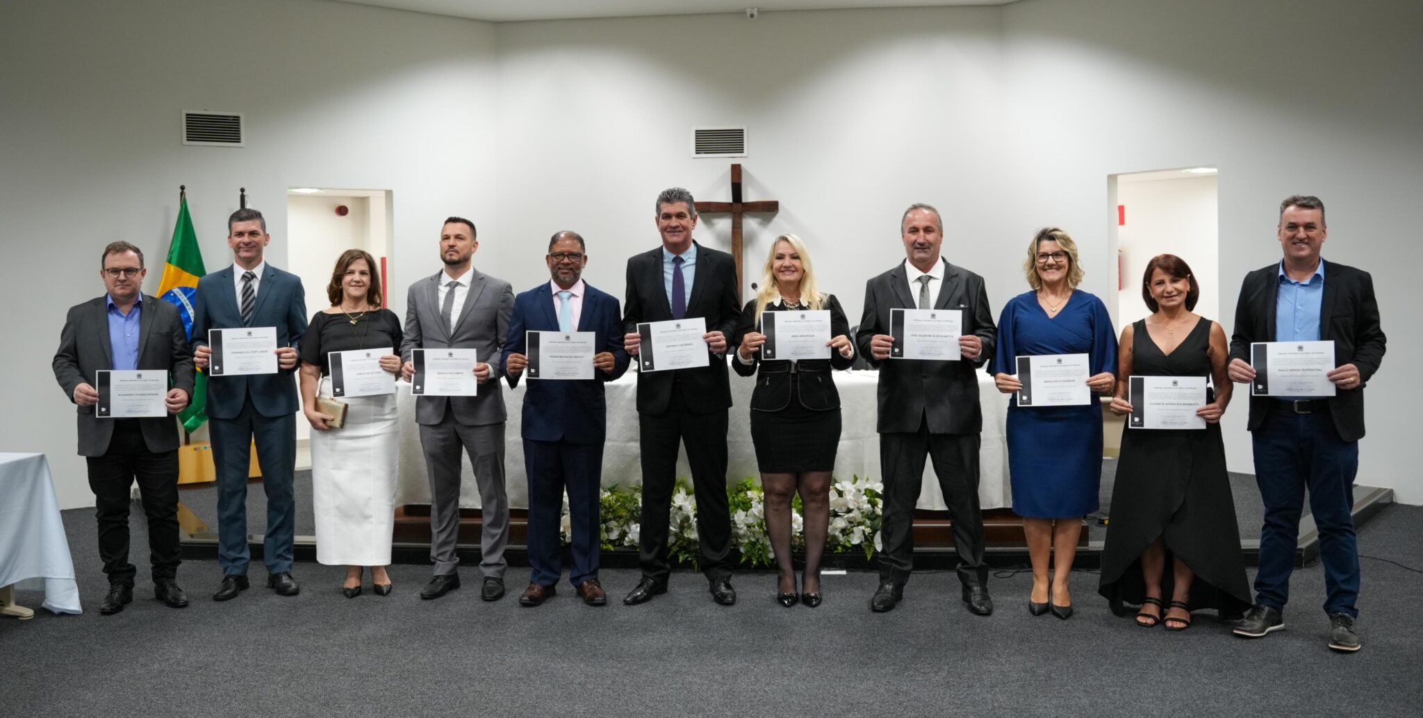 Bim e Doutor Pedro São Diplomados como Prefeit0 e Vice-Prefeito de Santa Terezinha de Itaipu