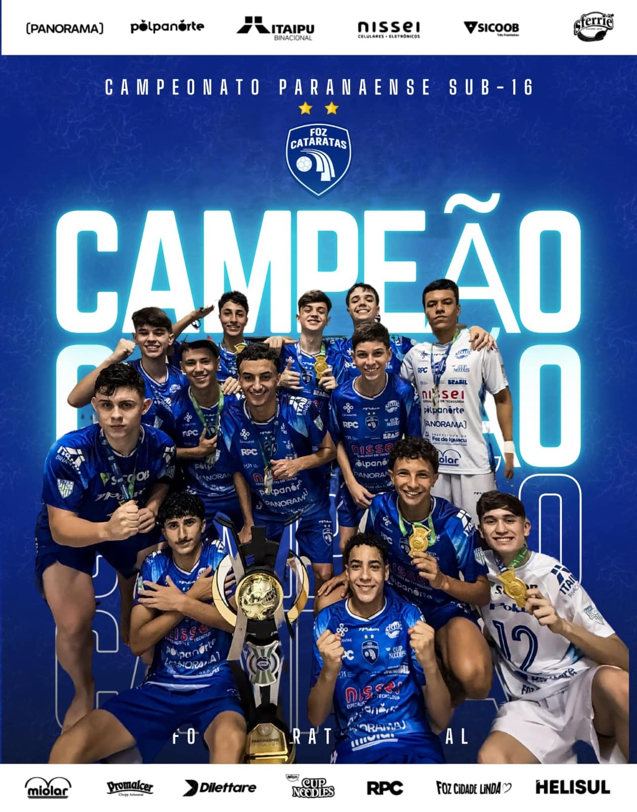 Foz Cataratas Futsal conquista título Sub-16 com vitória decisiva