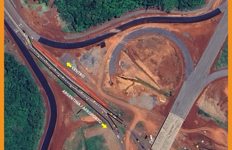 Desvios na Avenida das Cataratas começam dia 17 para obras de nova ponte