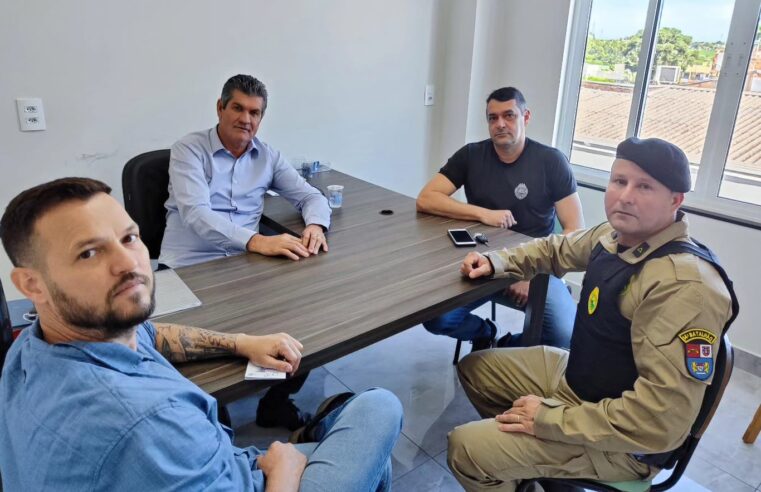 Prefeito Bim e Polícia Militar discutem segurança em Santa Terezinha 🚔