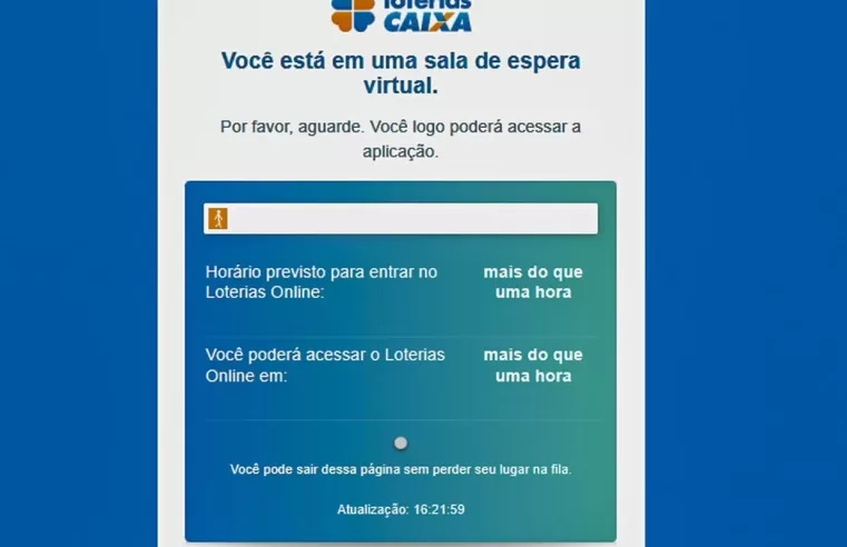 Fila de espera no Loterias Caixa: Mega-Sena da Virada! 🎰