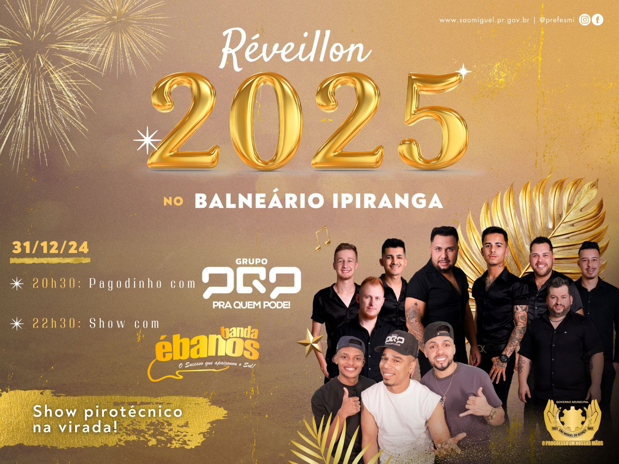 Réveillon 2025 no Balneário Ipiranga promete emoção e festa