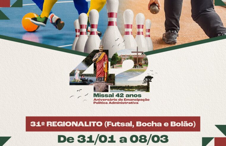 Inscrições Abertas para o 31º Regionalito de Missal 🏆