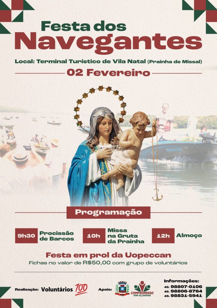 Grupo de Voluntários prepara mais uma Festa dos Navegantes em Missal

Fazendo parte da programação dos 42 anos de emancipação política administrativa,