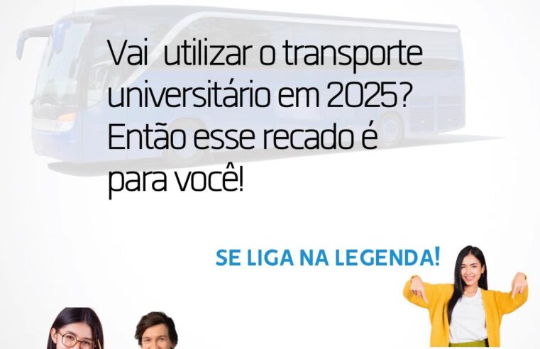 Inscrição urgente para transporte universitário em Diamante D’Oeste 🚍