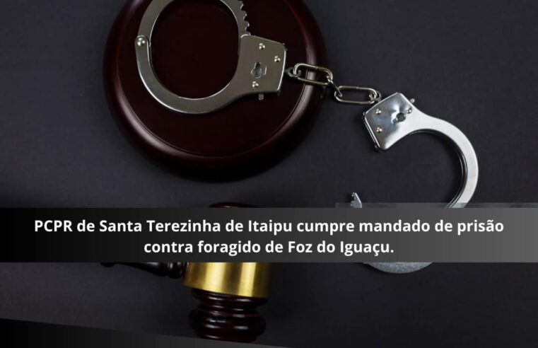 Homem foragido é preso pela PCPR em Santa Terezinha de Itaipu