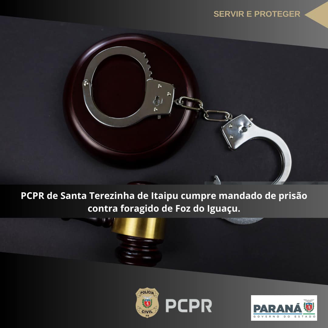 Homem foragido é preso pela PCPR em Santa Terezinha de Itaipu