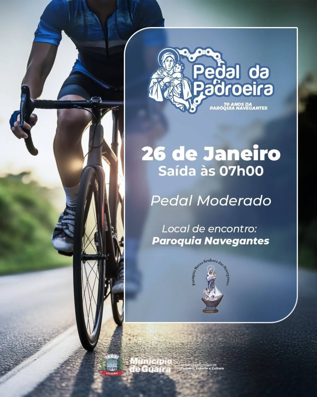 Participe do Pedal da Padroeira e viva uma experiência única 🚴