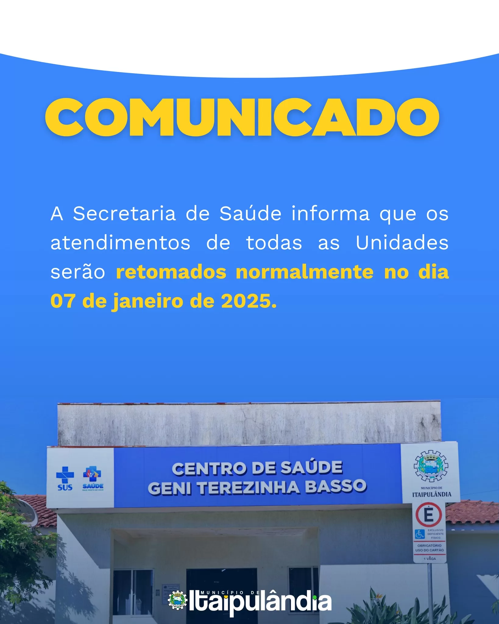 Retorno dos atendimentos de saúde em Itaipulândia 🏥