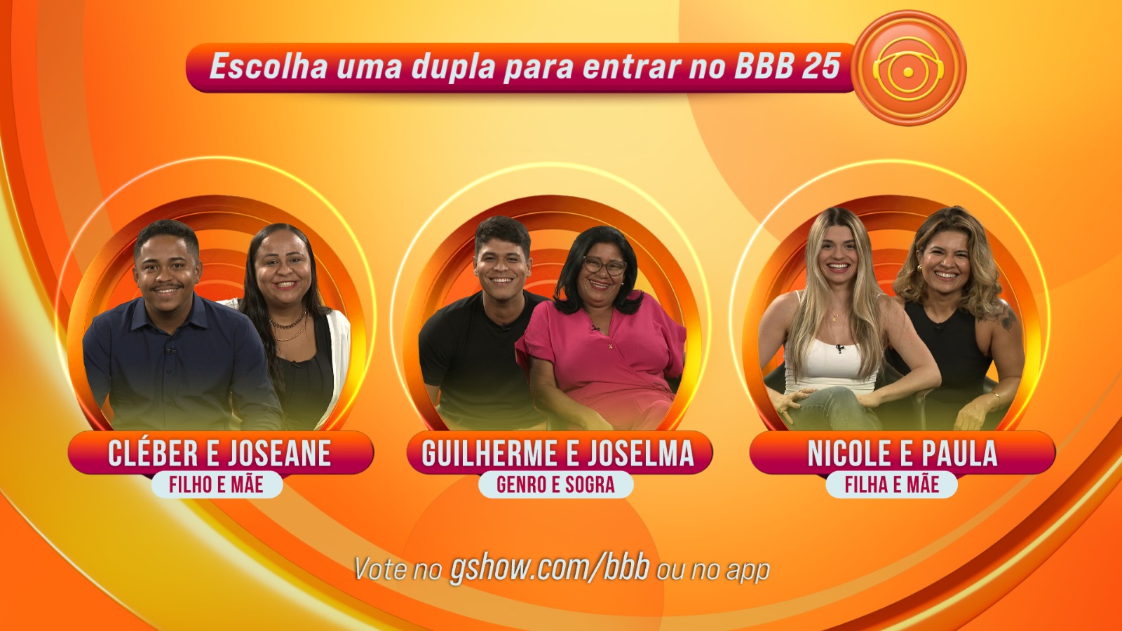 Conheça as duplas que disputam a 12ª vaga do BBB 25 e vote no gshow