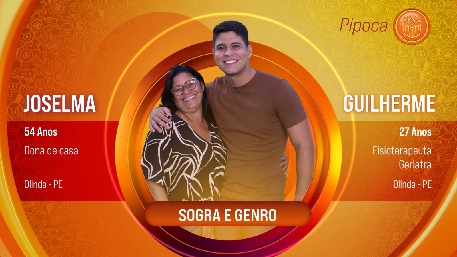 Conheça Joselma e Guilherme: sogra e genro no BBB 25