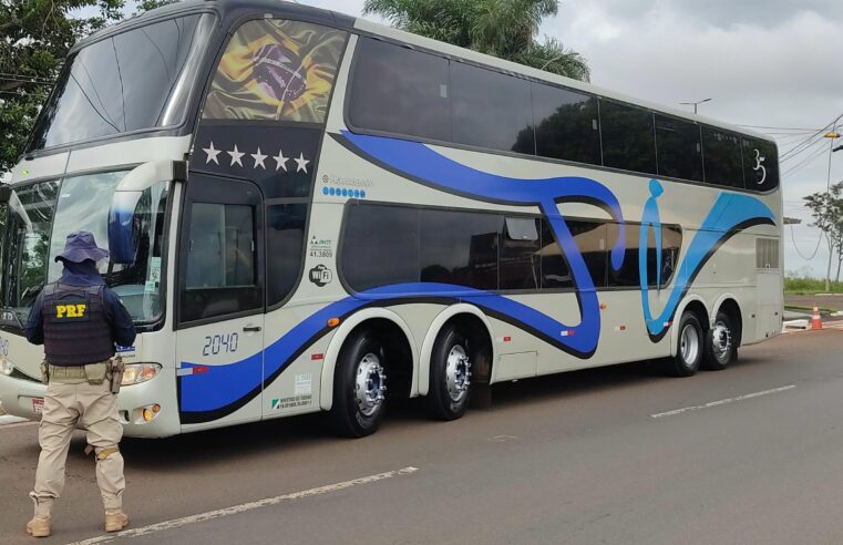 PRF retém ônibus irregular com 56 argentinos na BR-277 em STI 🚨