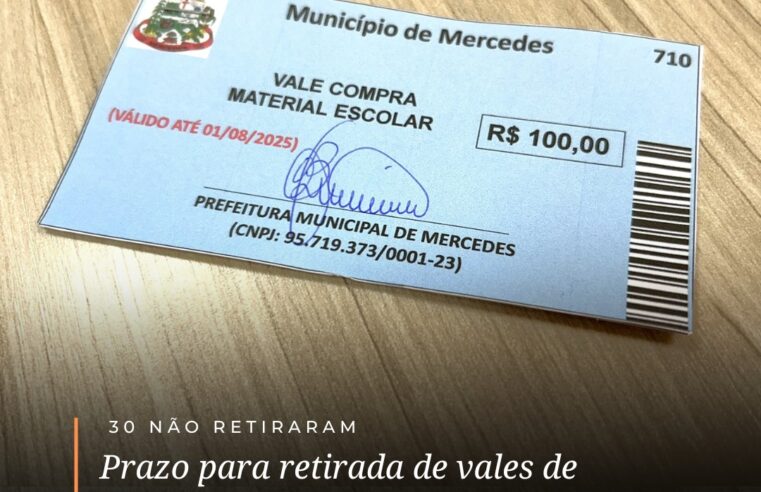 Mercedes: Últimos Vales Escolares! Garanta o seu agora! 🚨