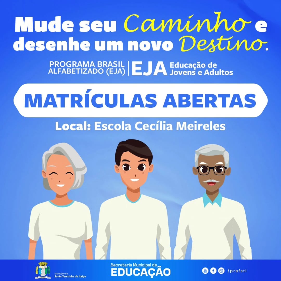 EJA em Santa Terezinha: última chance para se inscrever! 🎓⏳