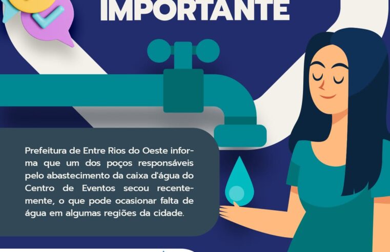 Falta de água em Entre Rios do Oeste preocupa moradores 🚰⚠️