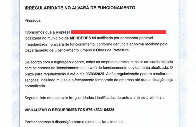 Golpe por e-mail em Mercedes: Prefeitura alerta sobre fraude