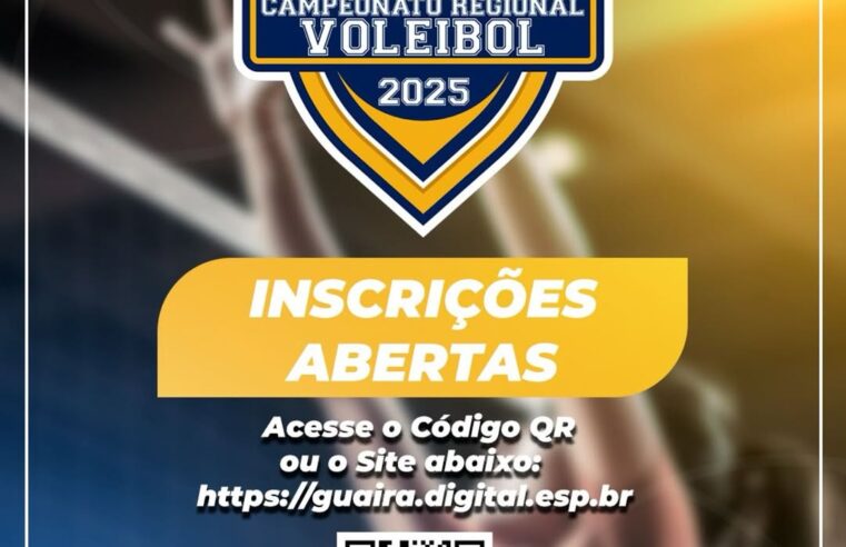 Inscreva sua equipe no Campeonato Regional de Voleibol 2025 🏐