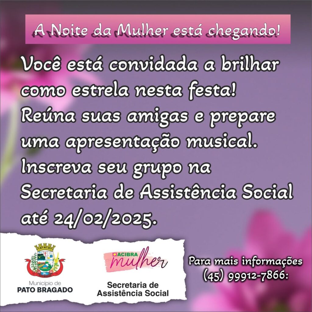 Atenção, mulheres poderosas!  Venham celebrar a energia, o brilho e a força na Noite de Máscaras.

 Chamem as amigas, preparem uma apresentação musica