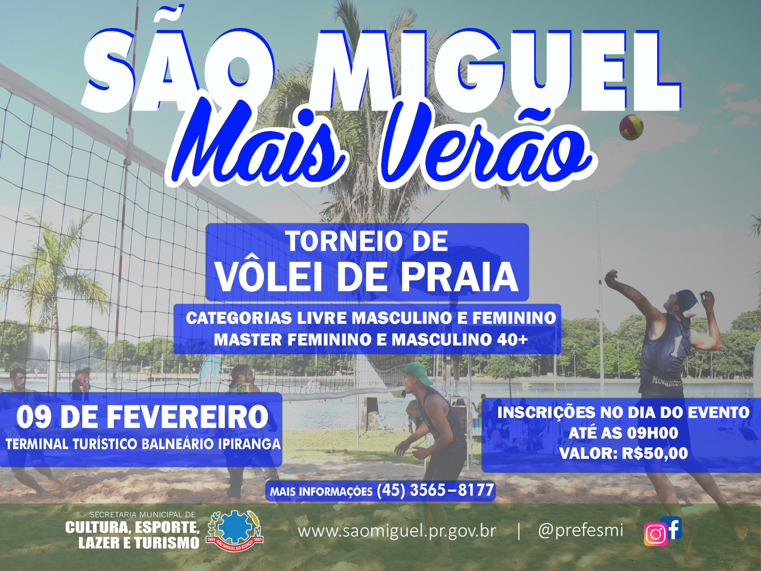 São Miguel Mais Verão traz esportes e diversão em fevereiro 🏐🏍️