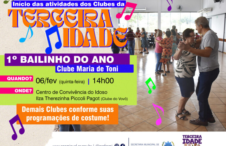 Bailinho da Terceira Idade abre atividades em 2025 🎉💃