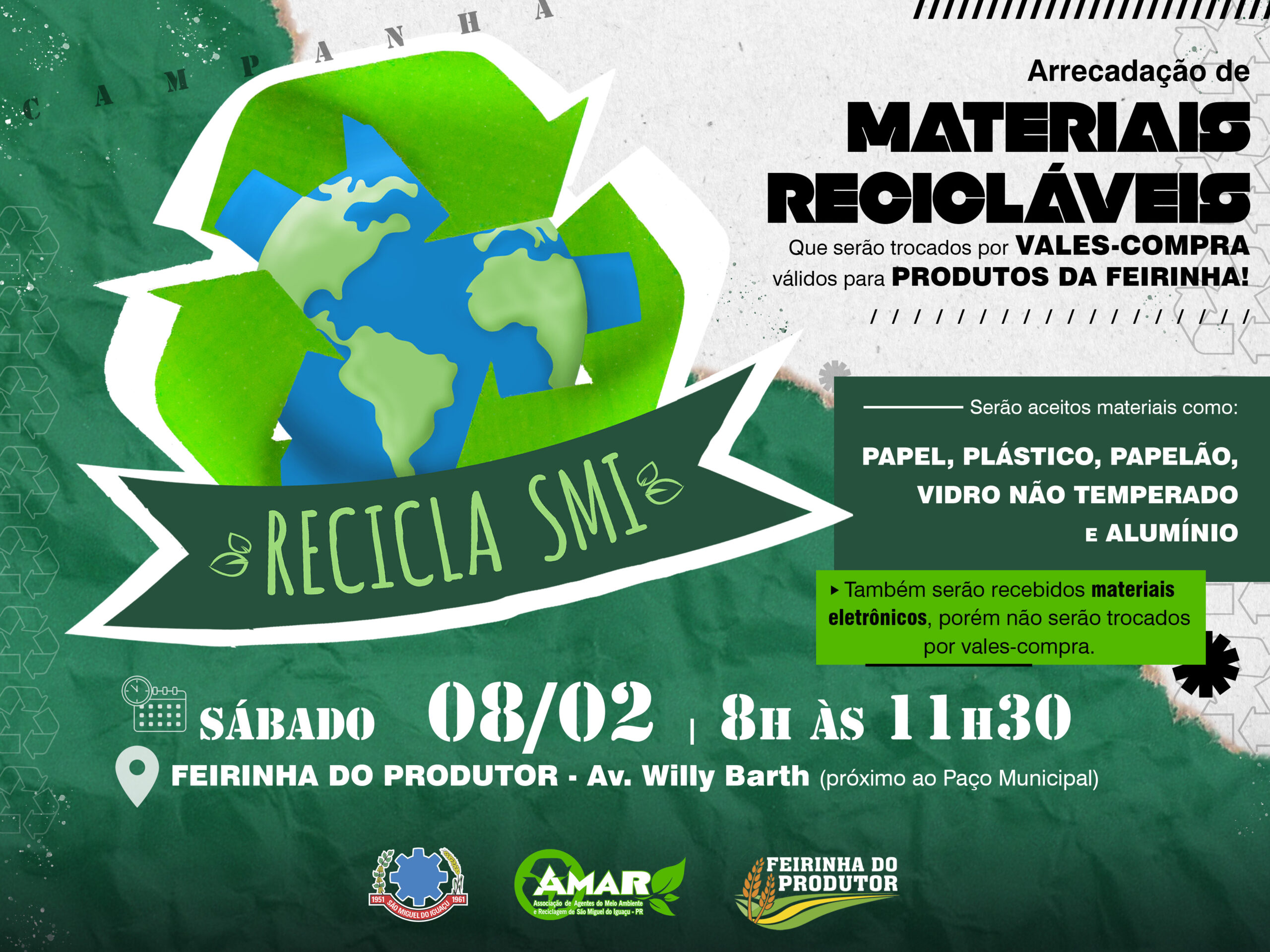 Participe da campanha Recicla SMI em São Miguel do Iguaçu!