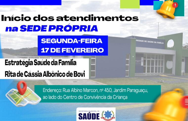 Nova unidade de saúde do Paraguaçu inicia atendimentos 🏥✨