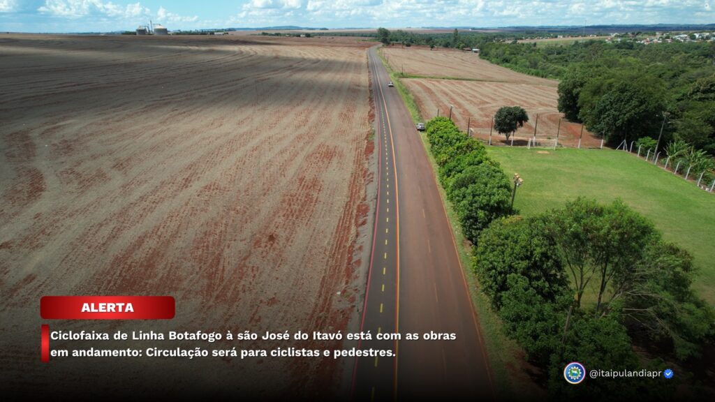 #ALERTA Ciclofaixa de Linha Botafogo à São José do Itavó está com as obras em andamento: Circulação será para ciclistas e pedestres

A ciclofaixa que