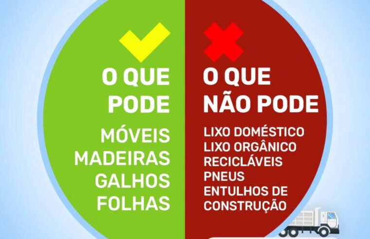 Evite multas 🚨 Descarte correto em Santa Terezinha de Itaipu!